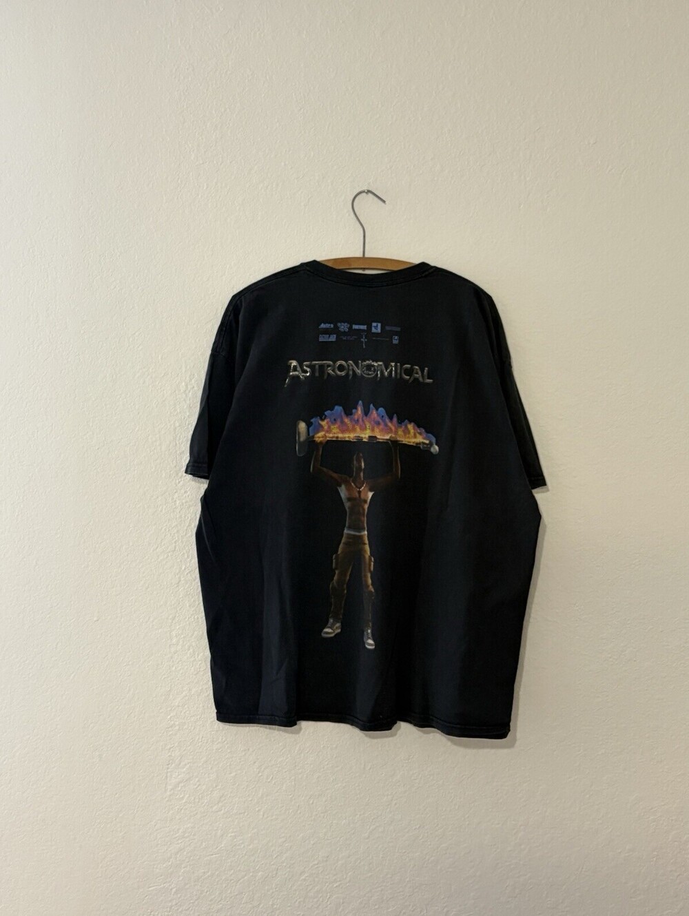 Cactus Jack Travis Scott Astronomical Astro Rage Shirt Mens XL Black Merchandise